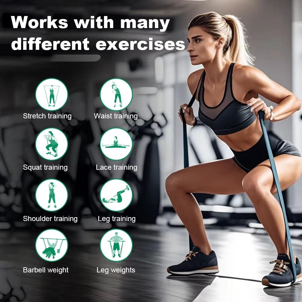 5~120Lbs Fitness Resistance Band Boxing Agility Training Workout Gym Equipment Yoga Pilates Accessories Rubber Band Home Gym